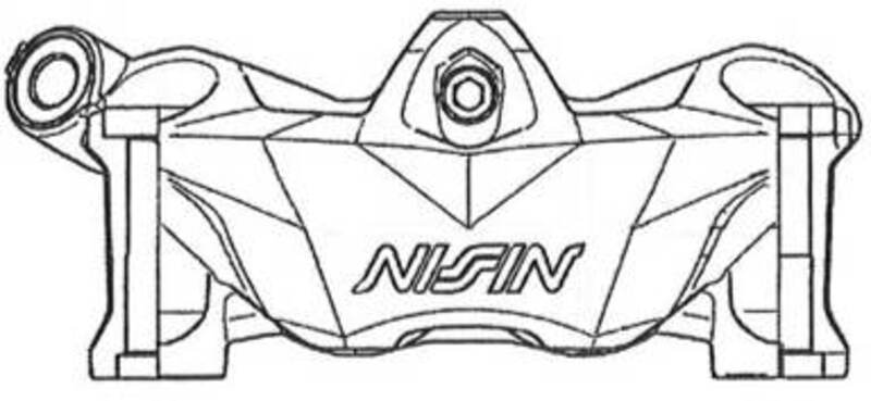 NISSIN 4 Kolben Bremssattel links - radial