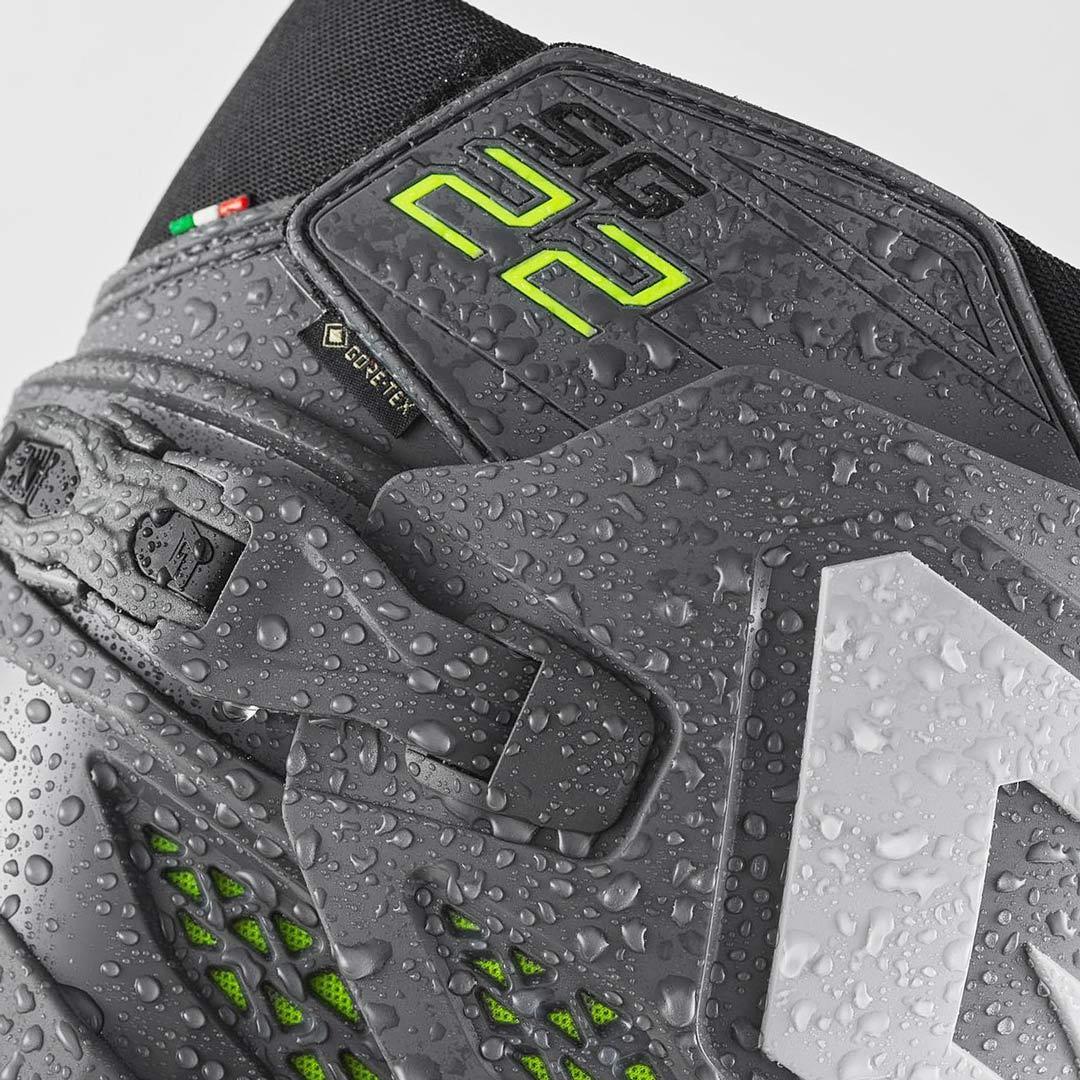 Side view of Gaerne SG22 Gore-Tex Enduro Motocross Boots, grey, Size 44 for Men