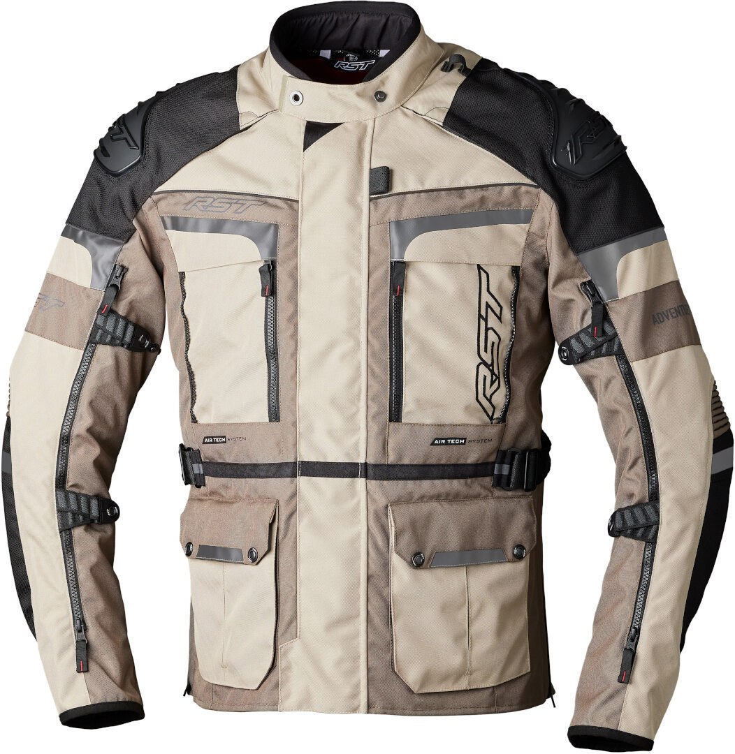 RST Pro Series Adventure-Xtreme Мотоциклетная текстильная куртка Песочный/Черный S 