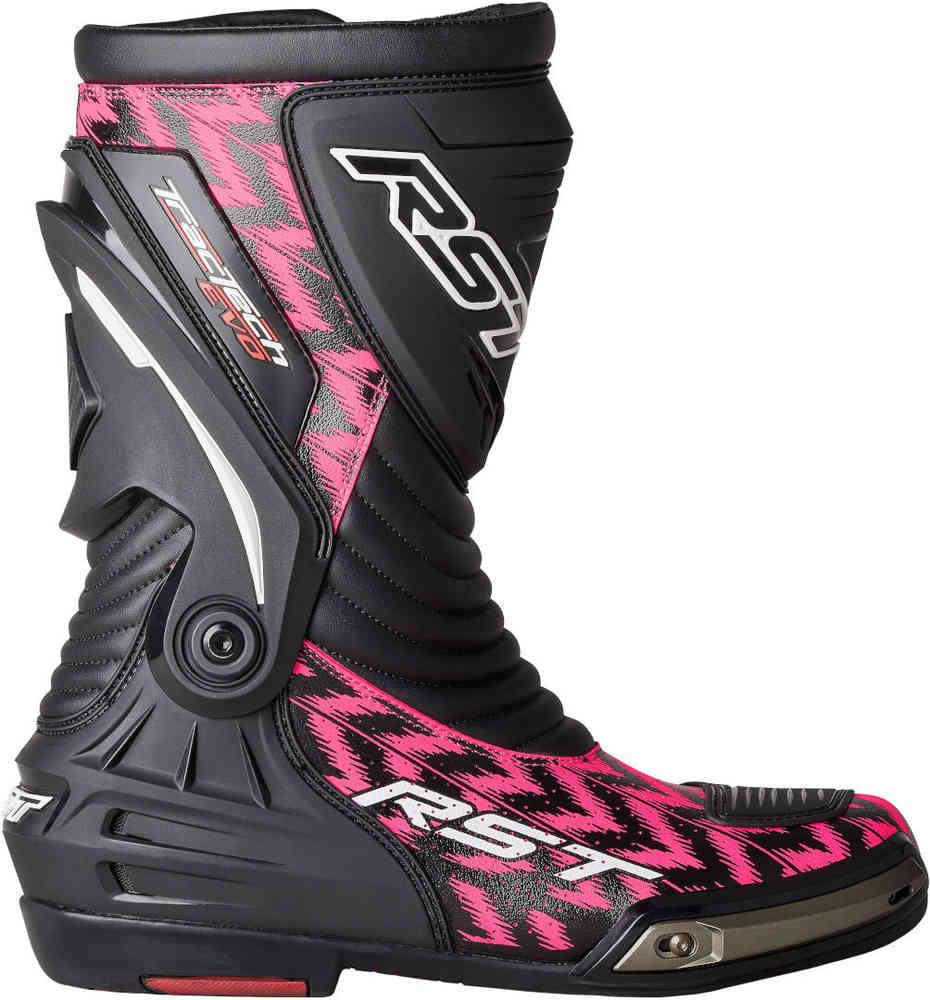 RST Tractech Evo III Sport Ltd. Dazzle Pink Stivali da moto traforati