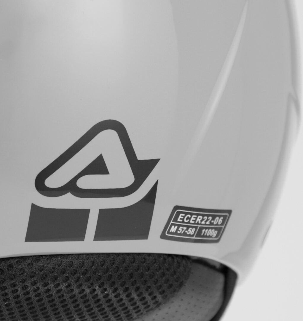 Side view of Acerbis Brezza Jet Helmet, grey, Size XL for Men