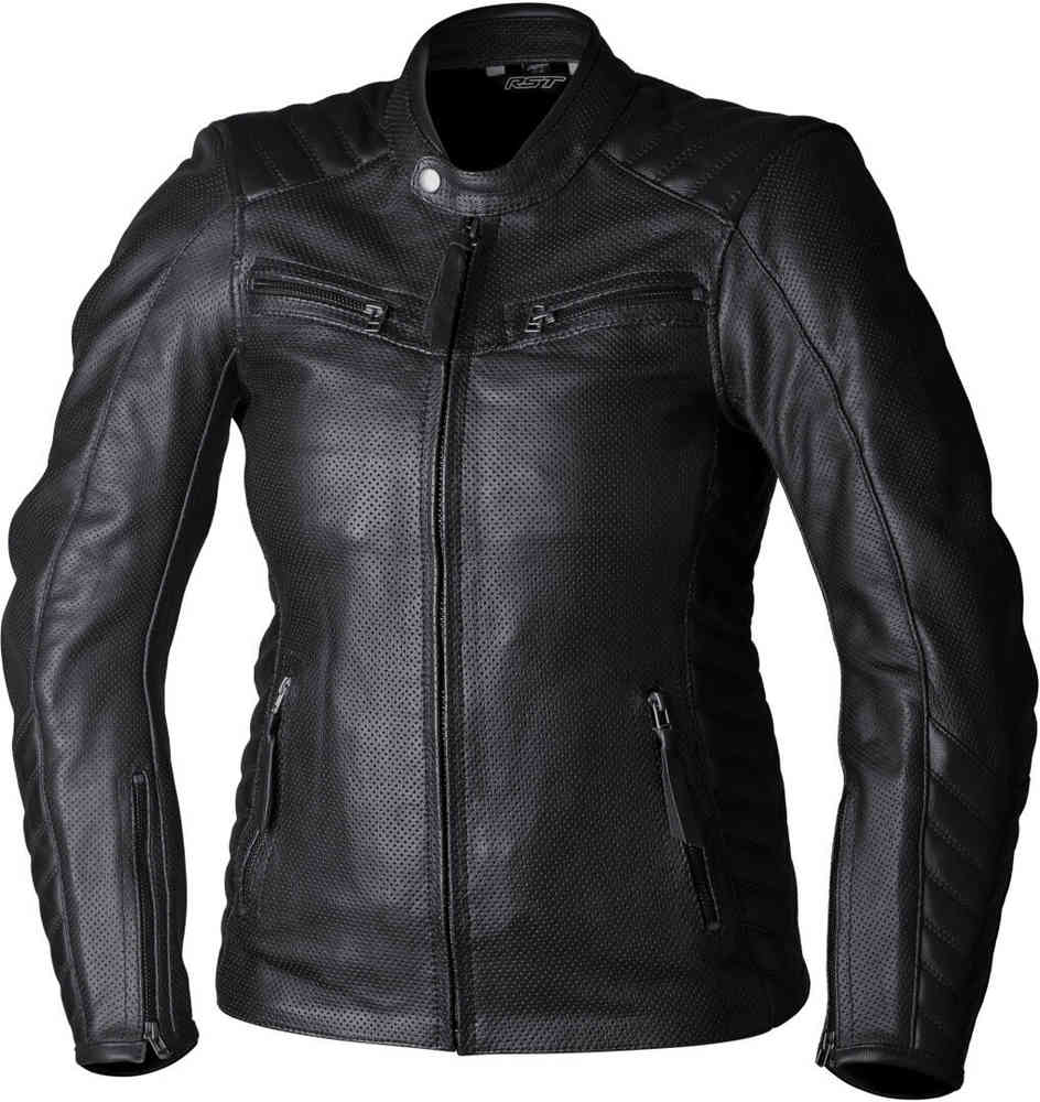 RST Roadster Air Perforert Ladies Motorsykkel Leather Jacket