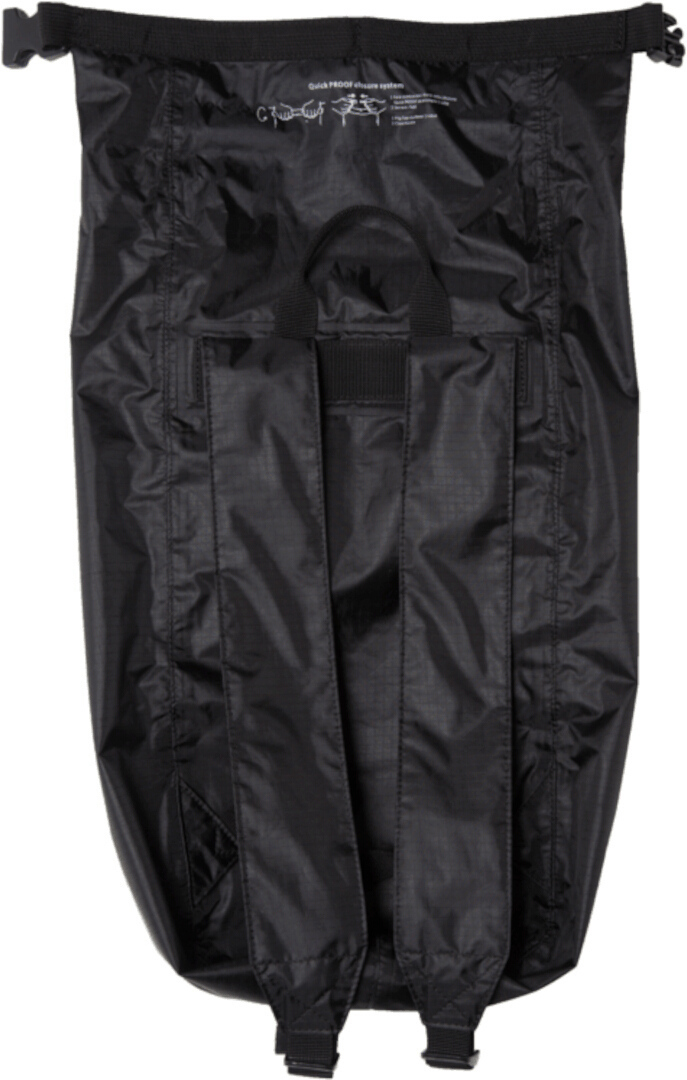 Side view of Amphibious X-Light Pack waterproof Backpack, black for Men