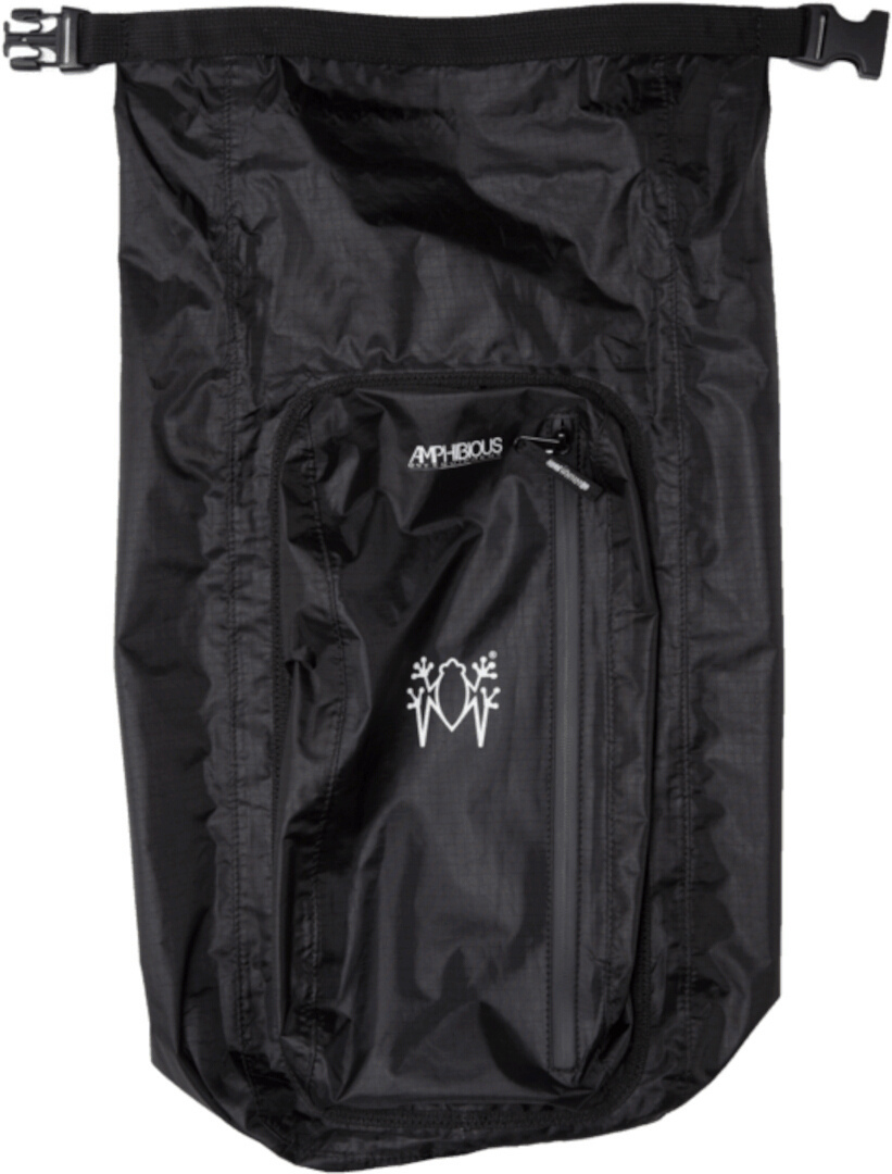 Side view of Amphibious X-Light Pack waterproof Backpack, black for Men