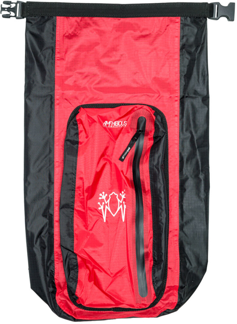 Side view of Amphibious X-Light Pack waterproof Backpack, red for Men