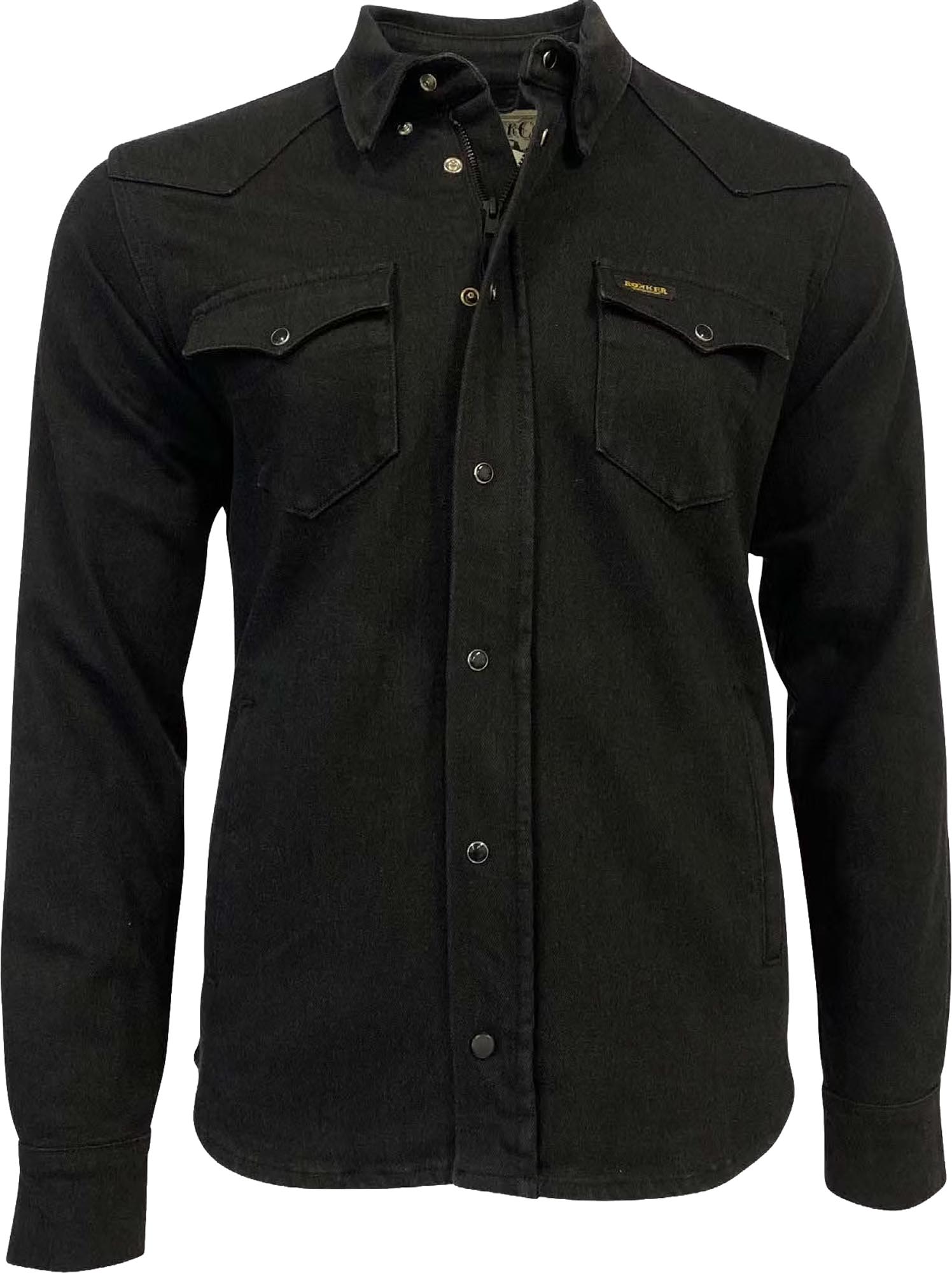 Rokker Rider Super Light Motorcycle Shirt, black, Size 4XL for Men
