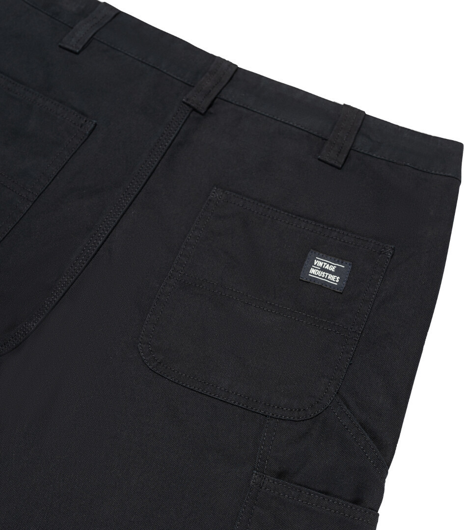 Side view of Vintage Industries Dayton Shorts, black, Size 30 for Men