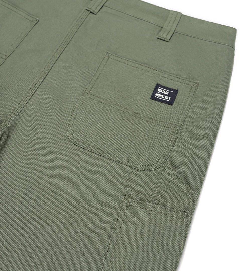 Side view of Vintage Industries Dayton Shorts, green, Size 38 for Men