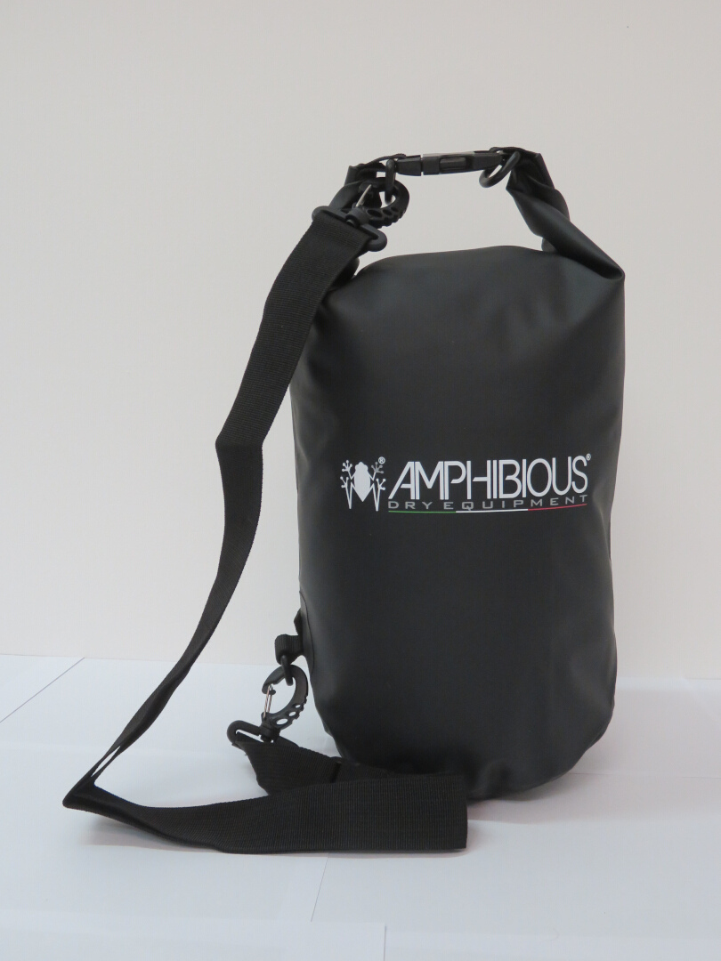 Side view of Amphibious Tube waterproof Bag, black, Size 51-60l for Men