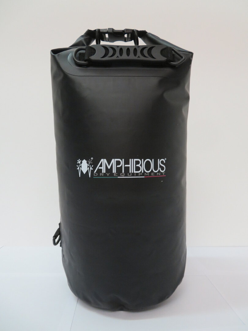 Side view of Amphibious Tube waterproof Bag, black, Size 51-60l for Men