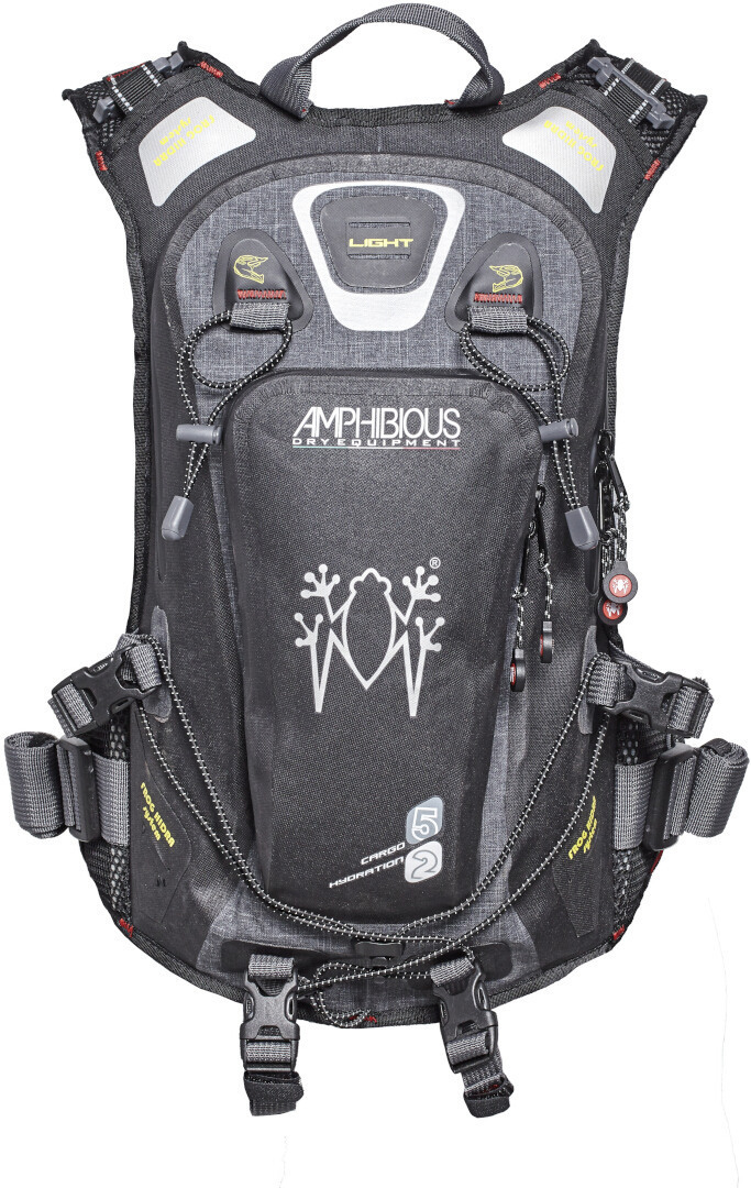 Amphibious Interceptor Rucksack, schwarz-grau, Größe 5 für Männer