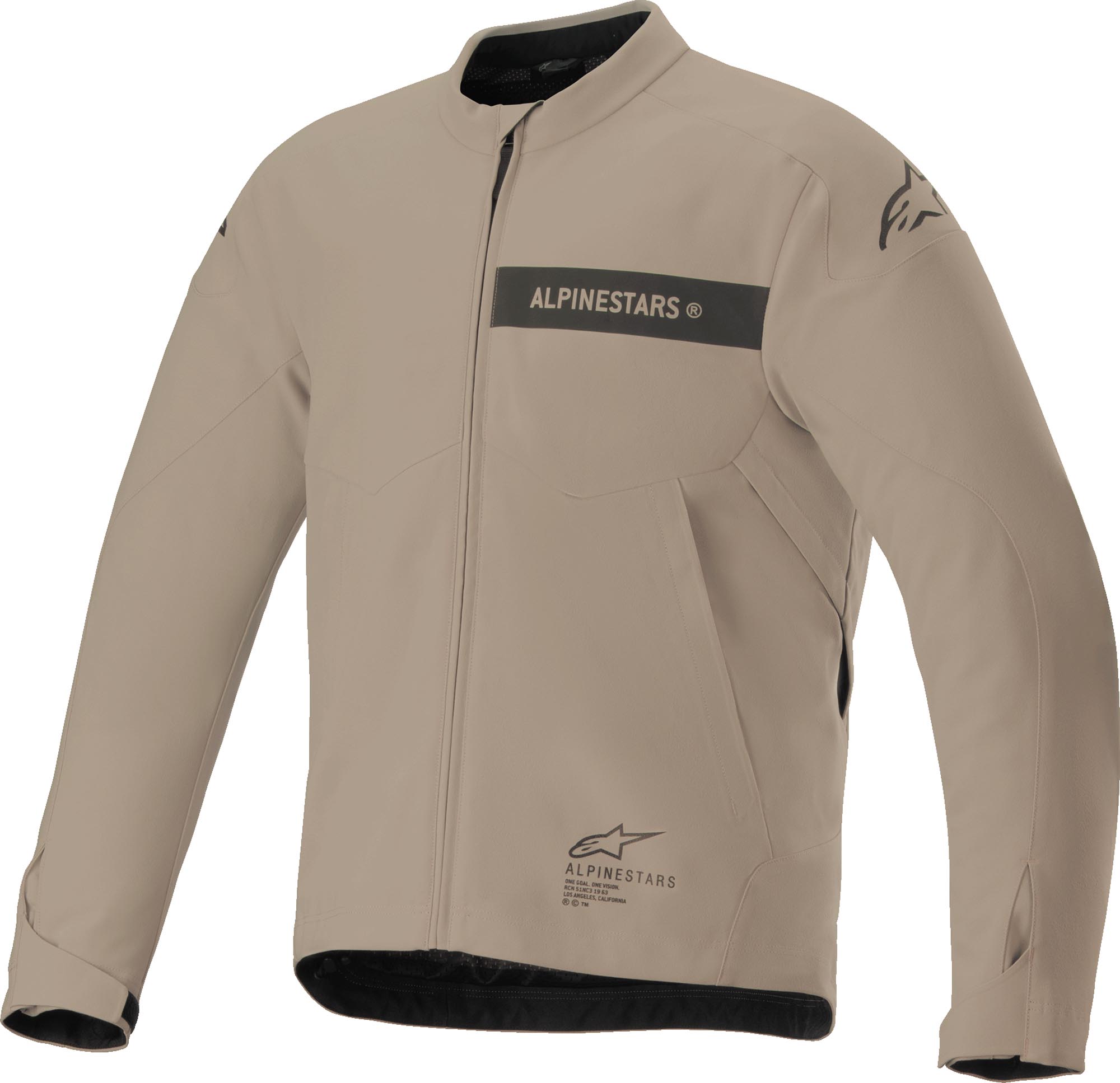 Alpinestars Men's Beige Aeron Motorcycle Textile Jacket, Size S For