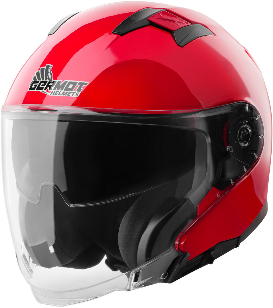 Germot GM 670 Casque jet, rouge, taille 2XL pour Hommes
