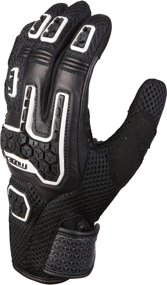 Photos - Motorcycle Gloves MODEKA Dracon , black-white, Size 4XL for Men 