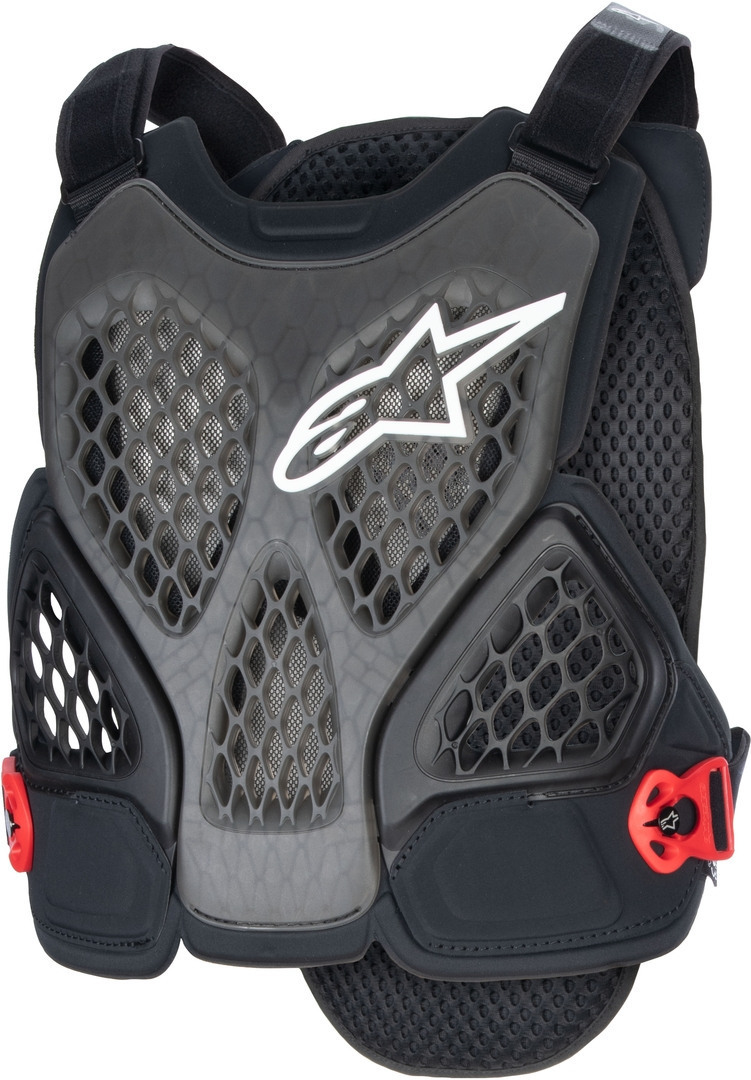 Alpinestars A-6 PLASMA Bicycle Protector Vest, black-red, Size L for Men-image-735283108