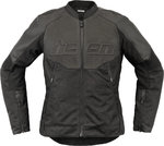 Icon Overlord3 perforado Mujer Motocicleta Cuero / Textil Chaqueta