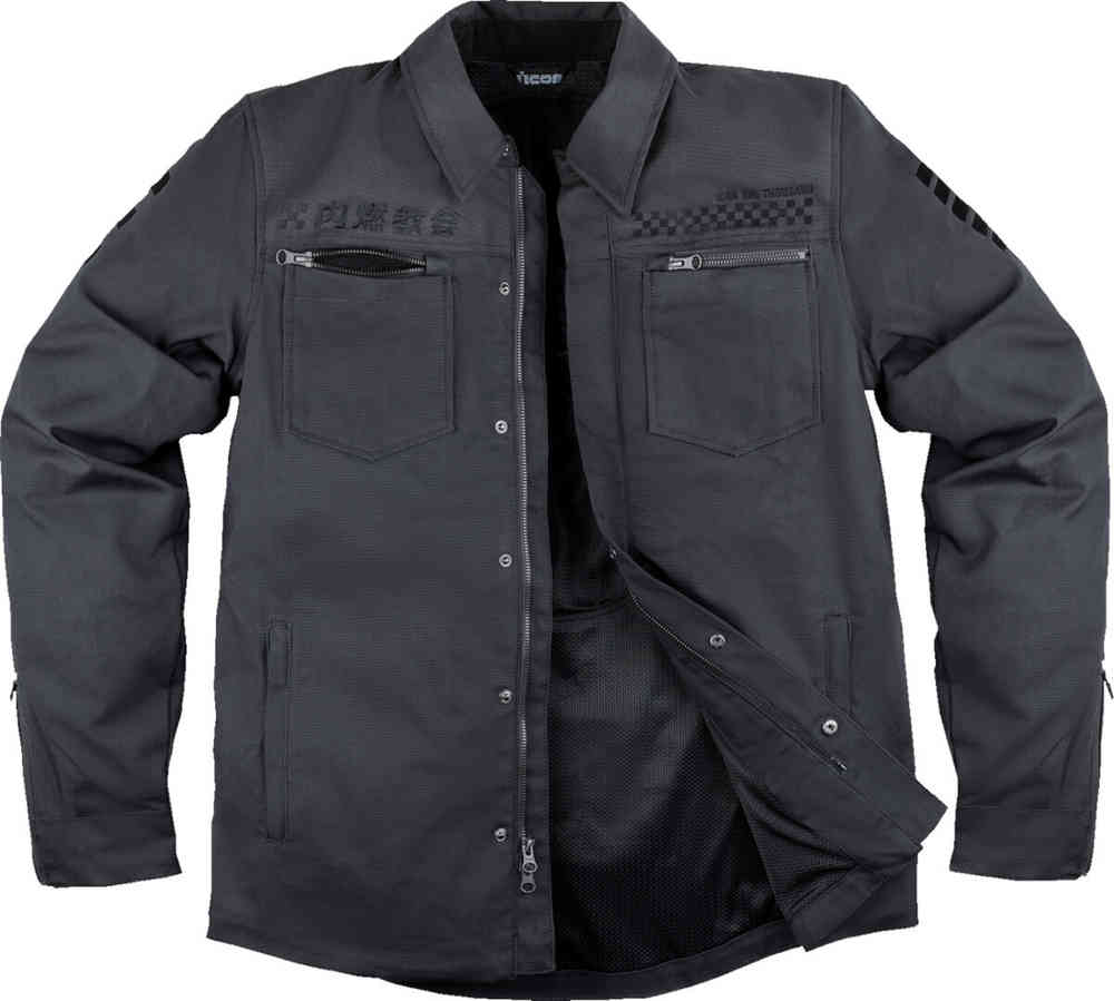 Icon Upstate Canvas National Motorrad Textiljacke