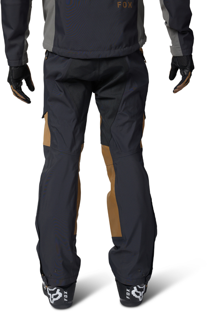 Side view of FOX Ranger GORE-TEX ADV Motorcycle Textile Pants, black-grey-brown, Size 44 for Men