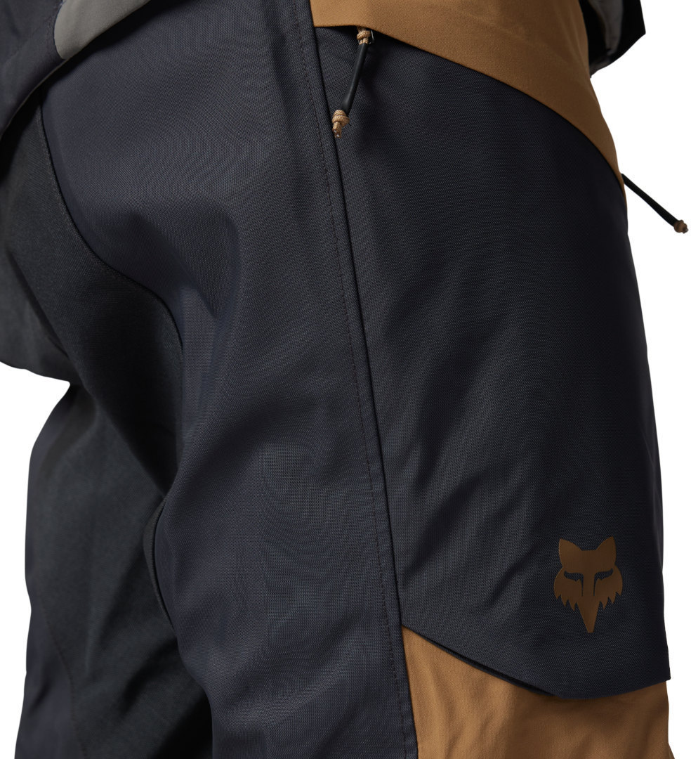 Side view of FOX Ranger GORE-TEX ADV Motorcycle Textile Pants, black-grey-brown, Size 44 for Men