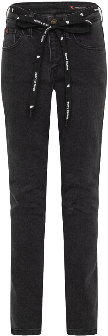Riding Culture High Waist Jeans da moto da donna, nero, dimensione 26 30 per donne
