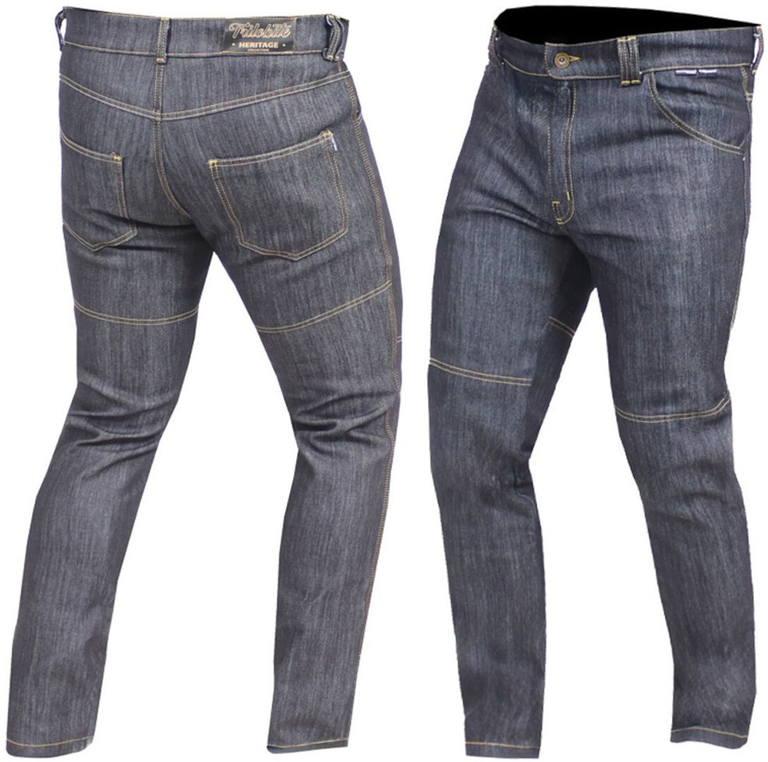 Trilobite Ton-Up 2.0 Motorcykel Jeans, blå, størrelse 32 38 til mand