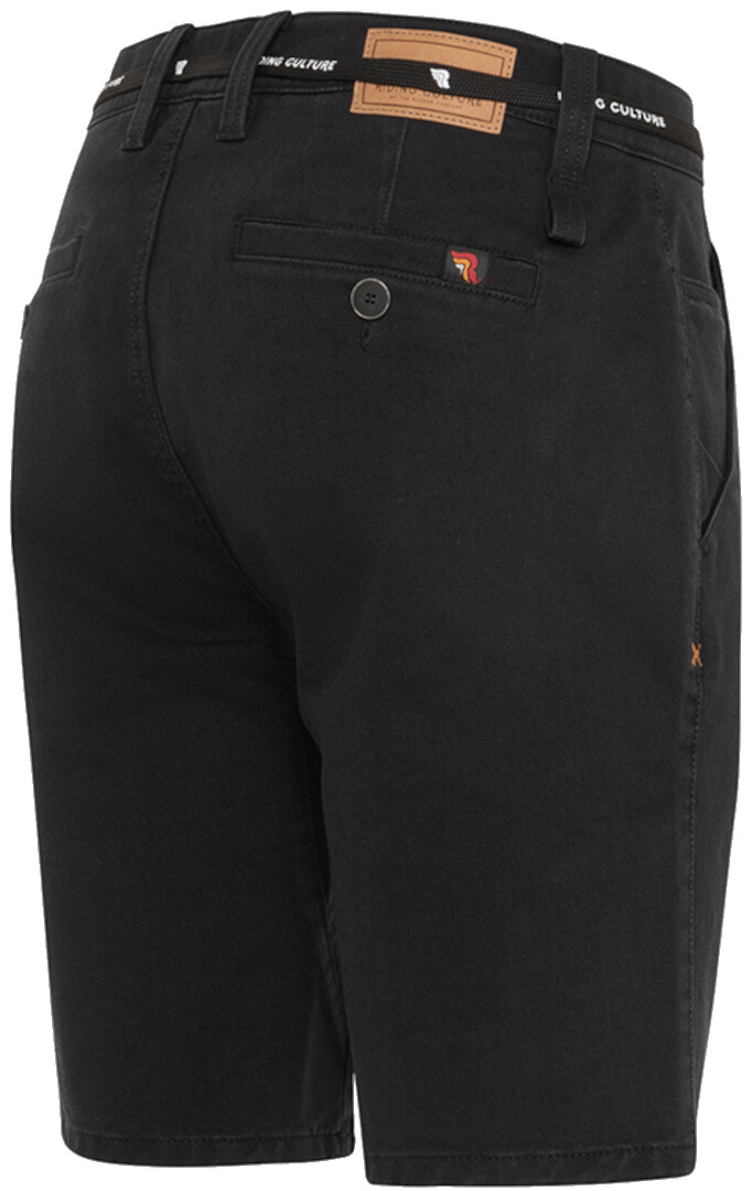 Side view of Riding Culture Chino Cycling Shorts, black, Size 36 for Men