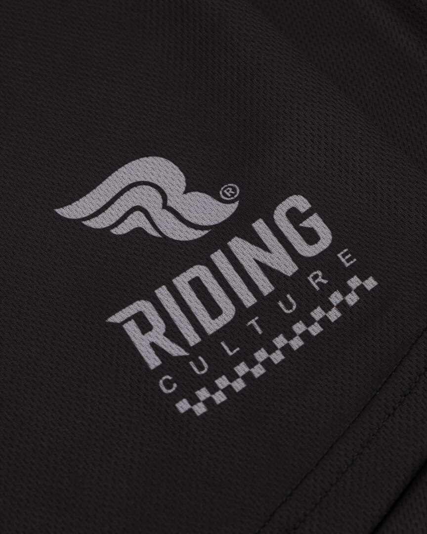 Side view of Riding Culture Sender 2.1 Long Sleeve Cycling Jersey, black, Size M for Men