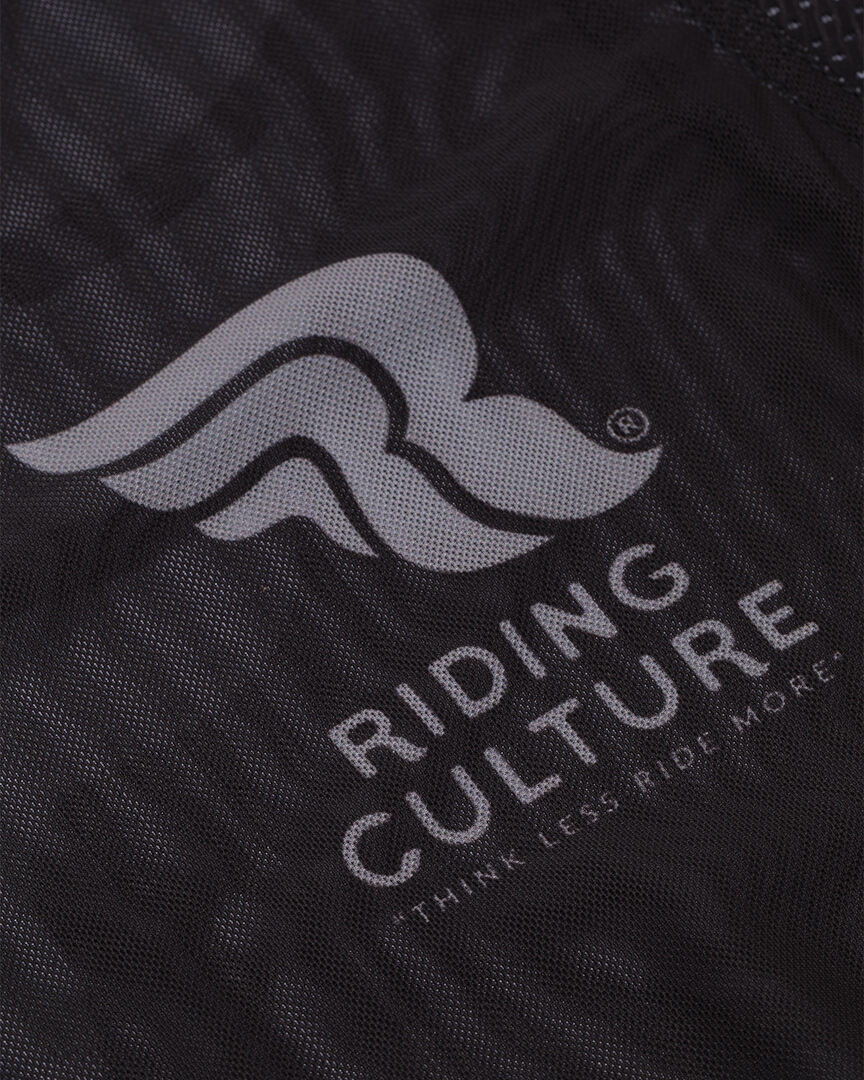 Side view of Riding Culture Sender 1.1 Long Sleeve Cycling Jersey, black, Size S for Men