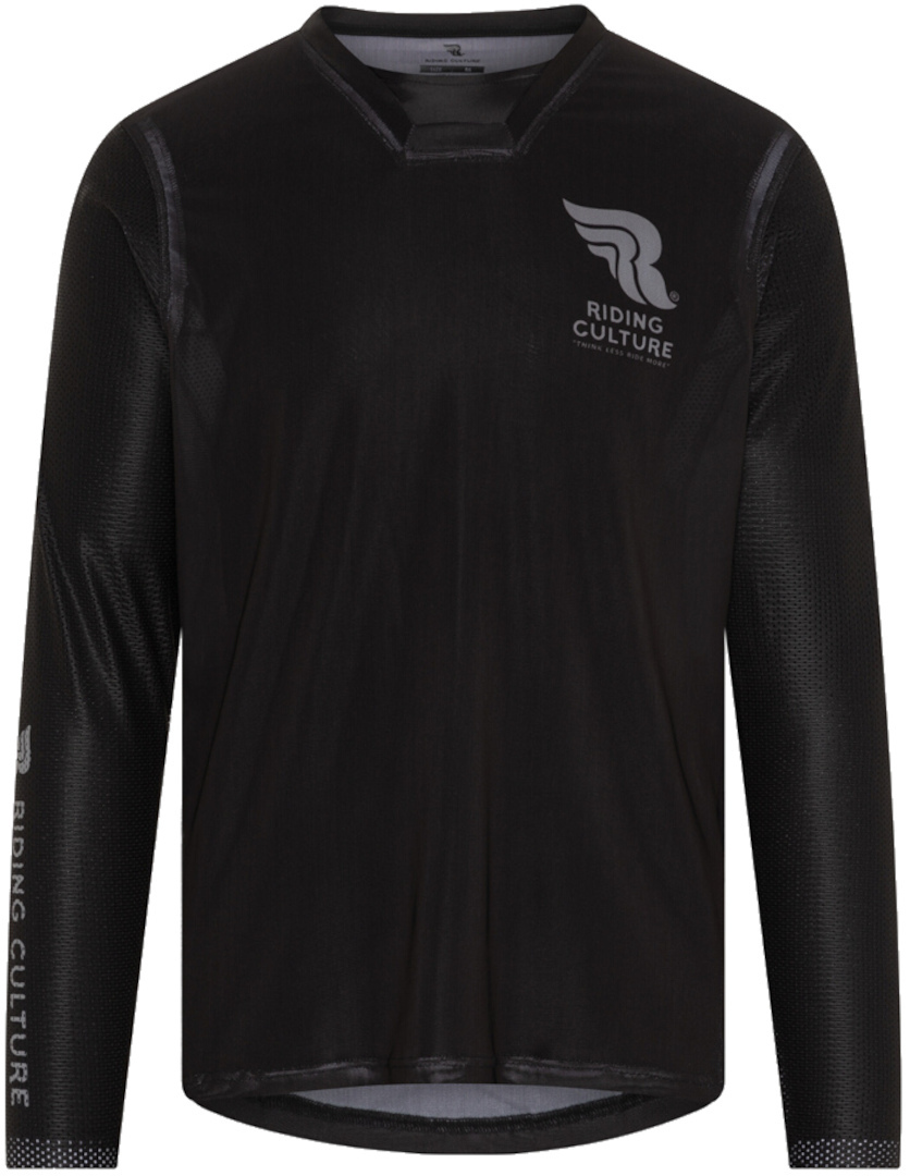 Riding Culture Sender 1.1 Long Sleeve Cycling Jersey, black, Size XL for Men-image-824480629