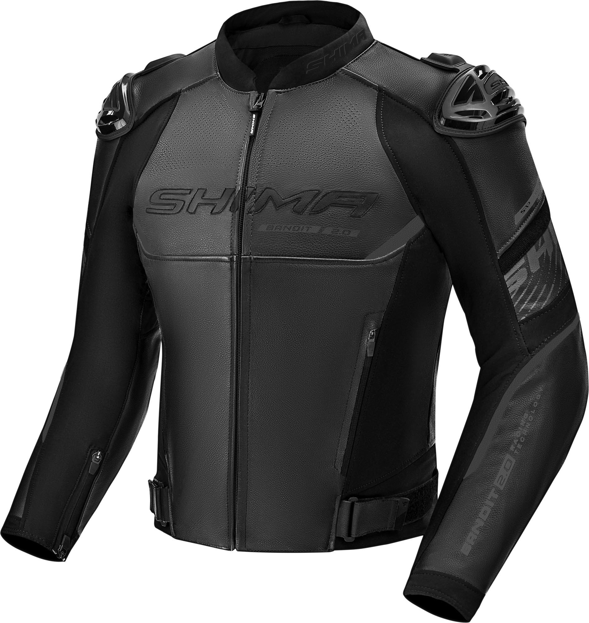 SHIMA Bandit 2.0 перфорированная мотоциклетная кожаная куртка чёрный 52 