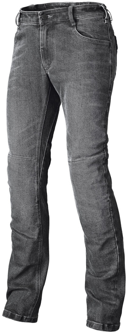 Held Men's Black Grey Marlow Low Waist Motorcycle Jeans, Black-Grey, Size 31 32 For