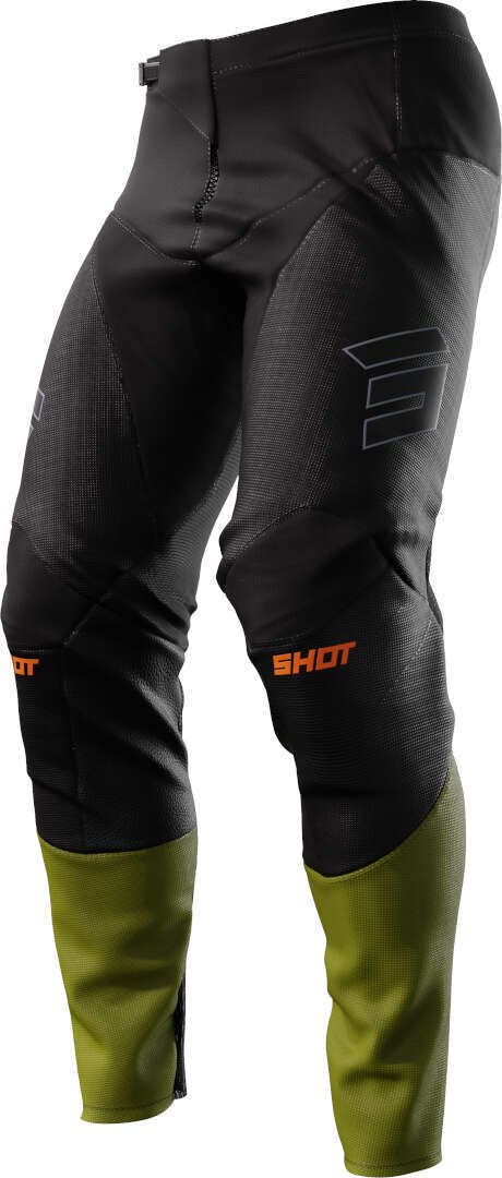 Shot Contact Patrol Motocross Pants, Black-Green, Size 26 For Men-image