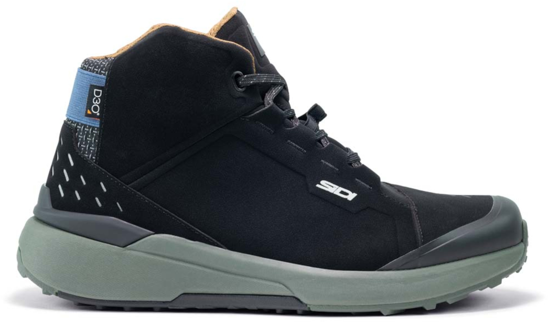 Sidi Nucleus Suede WP водонепроницаемая мотоциклетная обувь Черный/Зеленый 48 