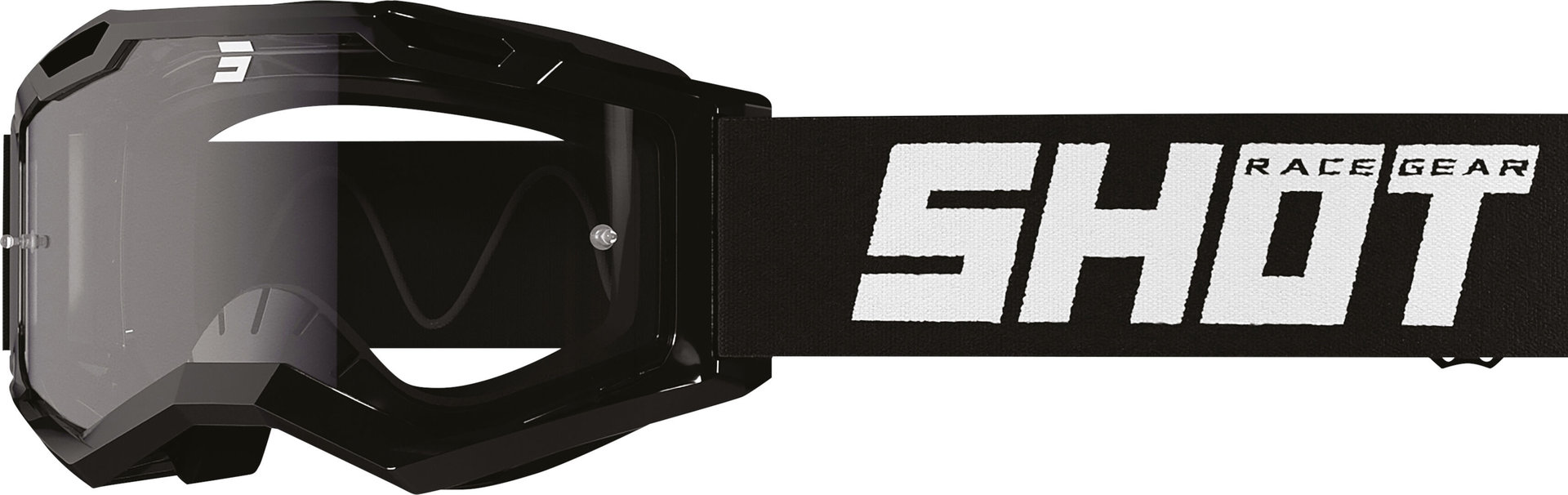 Shot Rocket Kid 2.0 Motocross Goggles, black for Kids-image-904606693