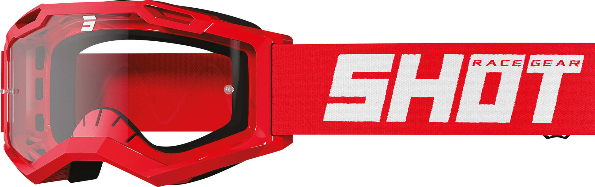 Shot Rocket Kid 2.0 Motocross Goggles, red for Kids-image-904606743