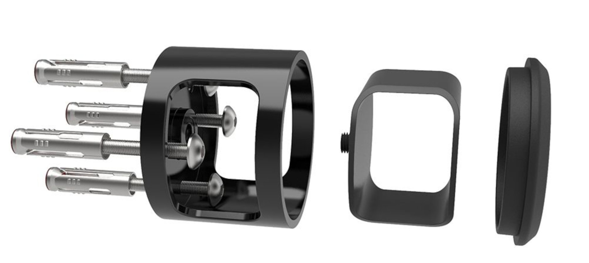 Side view of Hiplok ANKR Wall-/Floor Anchor, black for Men