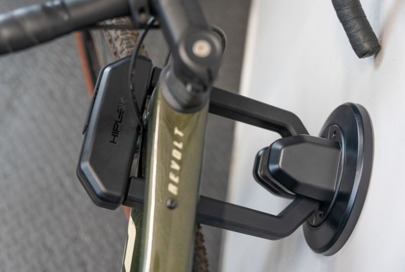 Side view of Hiplok ANKR Wall-/Floor Anchor, black for Men