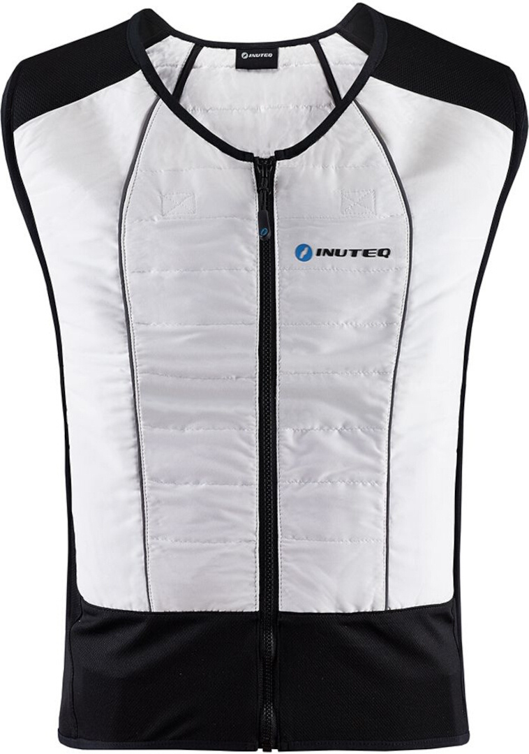 Inuteq Bodycool Hybrid 2in1 gilet de refroidissement, noir-blanc, taille L pour Hommes