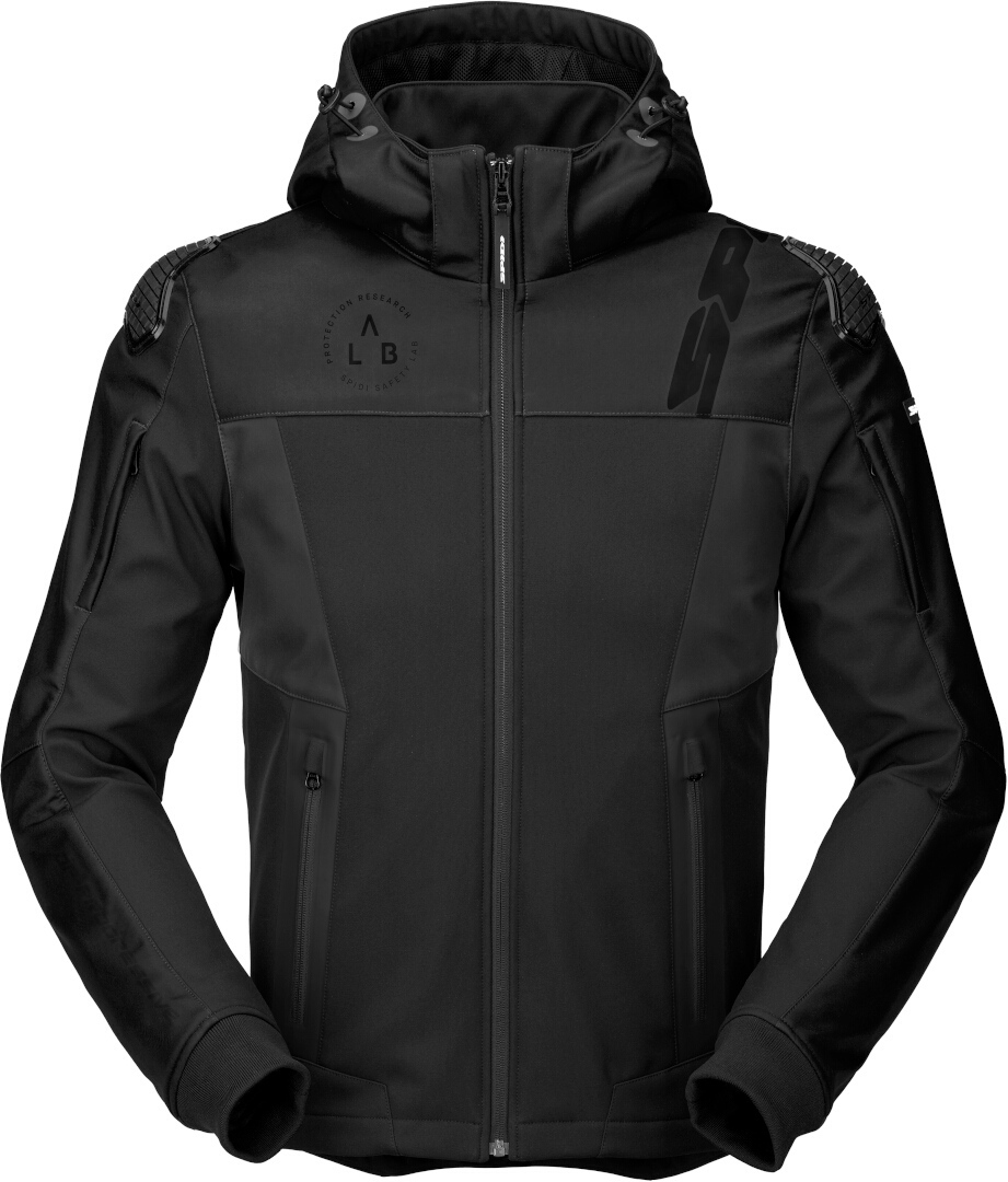 Spidi Warrior Motorcycle Hoodie, black, Size 2XL for Men-image-953728351