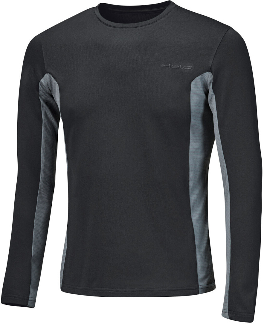 Held Cool Layer Long Sleeve Functional Shirt, black-grey, Size S for Men