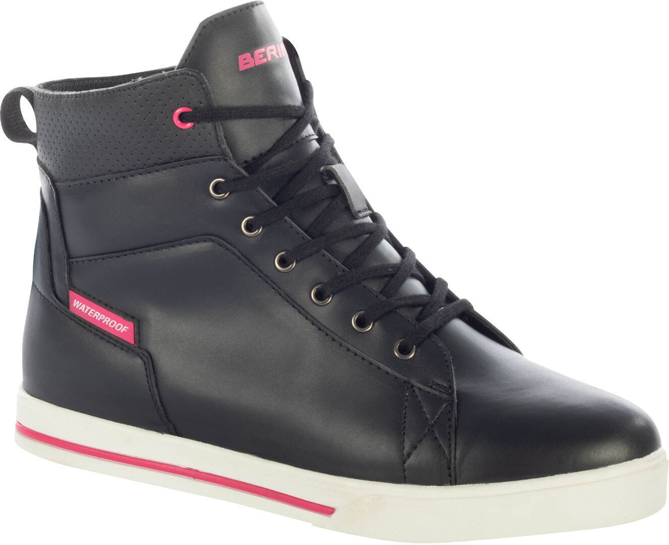 Bering Indy waterproof Ladies Motorcycle Shoes, black-pink, Size 37 for Women