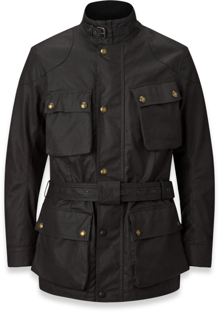 Belstaff Trialmaster Мотоциклетная восковая куртка чёрный XS 