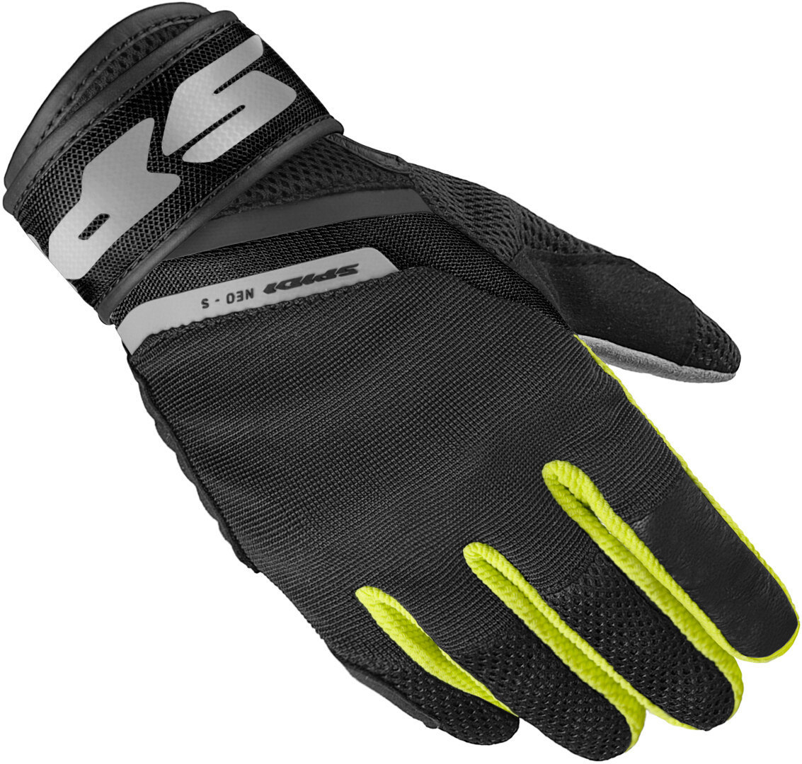Spidi Neo-S Ladies Motorcycle Gloves, Black-Yellow, Size Xl For Women