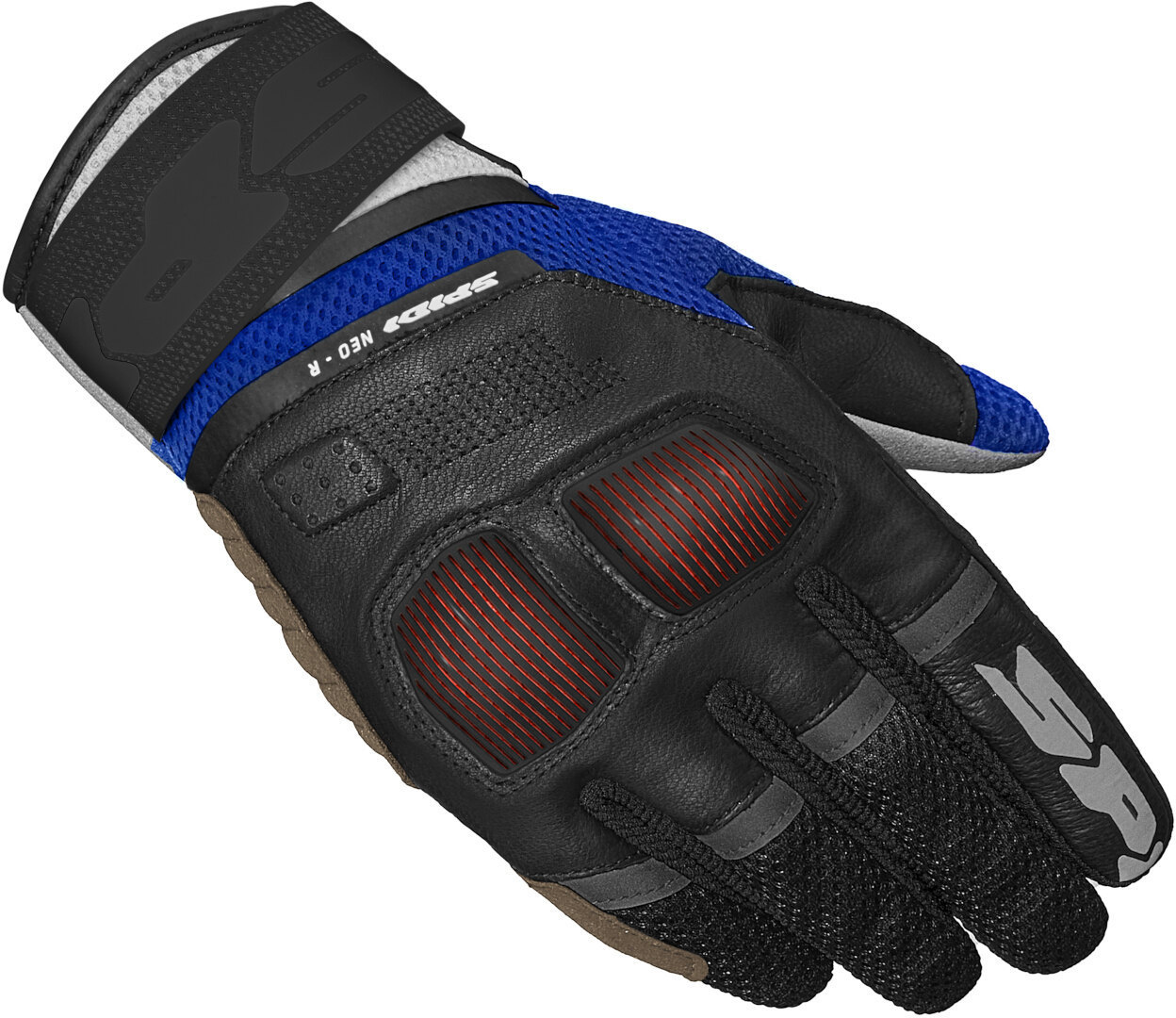 Spidi Neo-R Motorcycle Gloves, Black-Blue, Size 2XL For Men