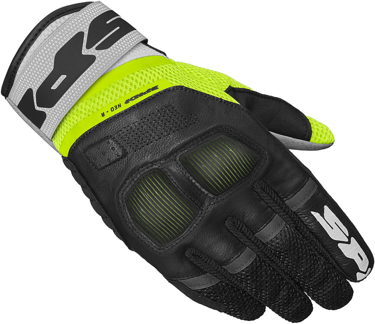 Spidi Neo-R Motorcycle Gloves, Black-Yellow, Size Xl For Men