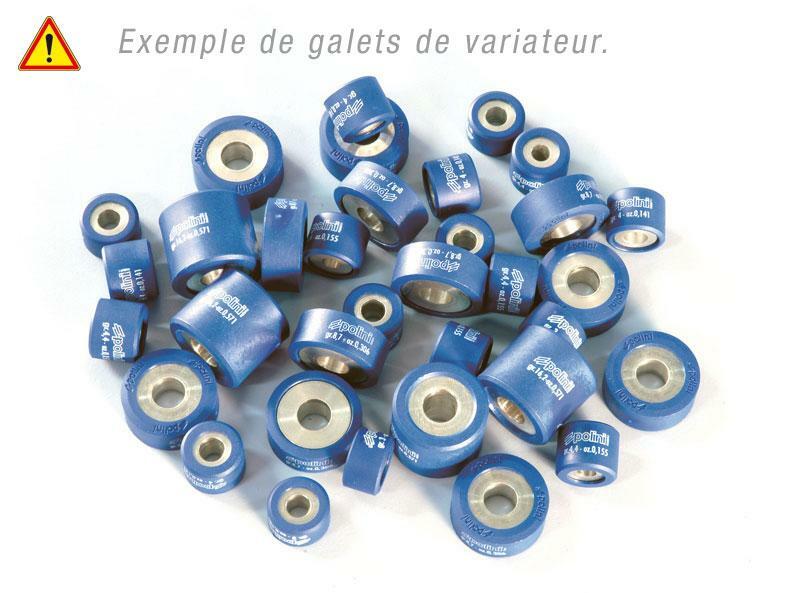Polini Unisex Variator Rollers 20X12mm 8Gr - Set Of 9