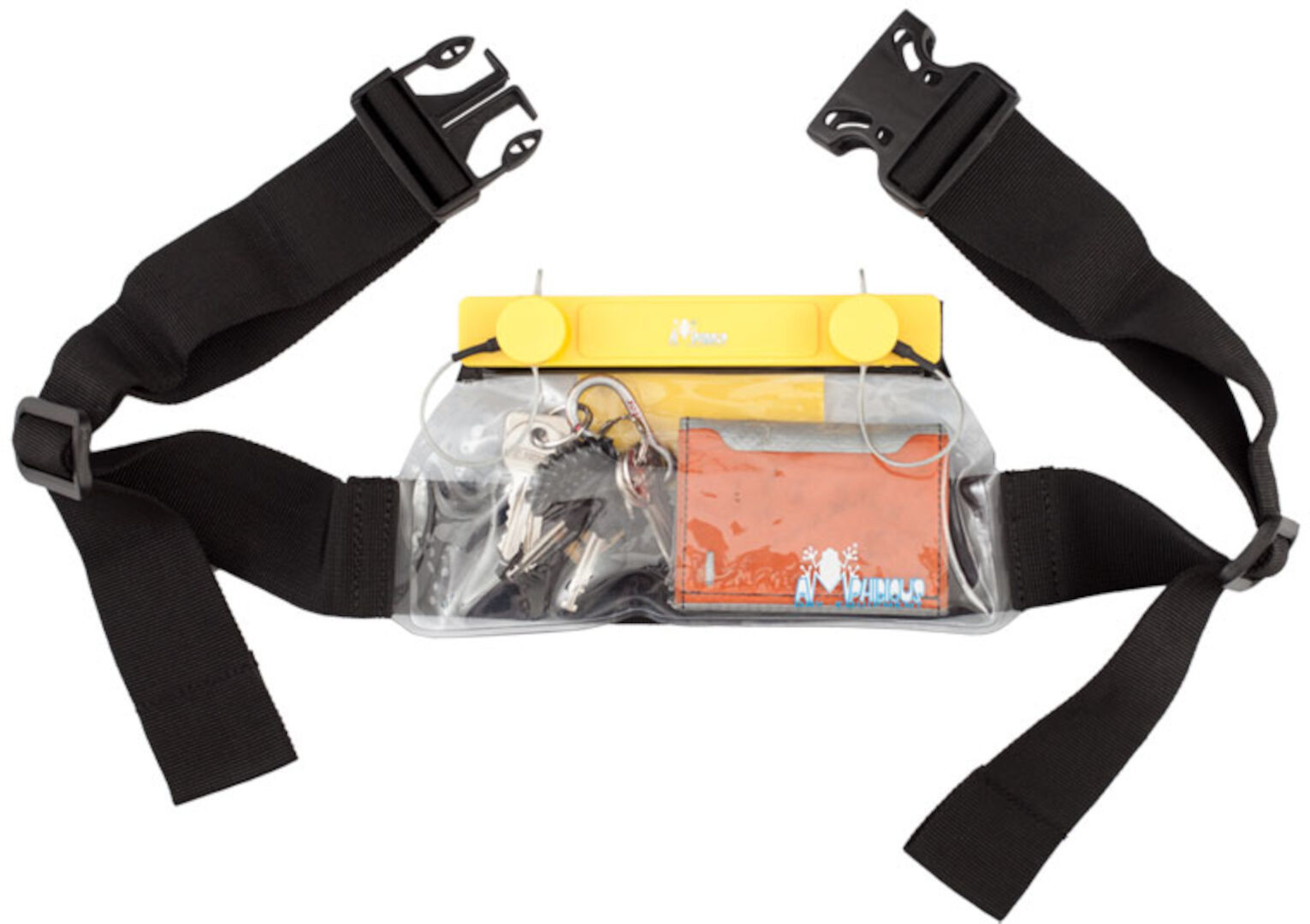 Amphibious Deep Case wasserdichte Tasche, schwarz-gelb für Männer