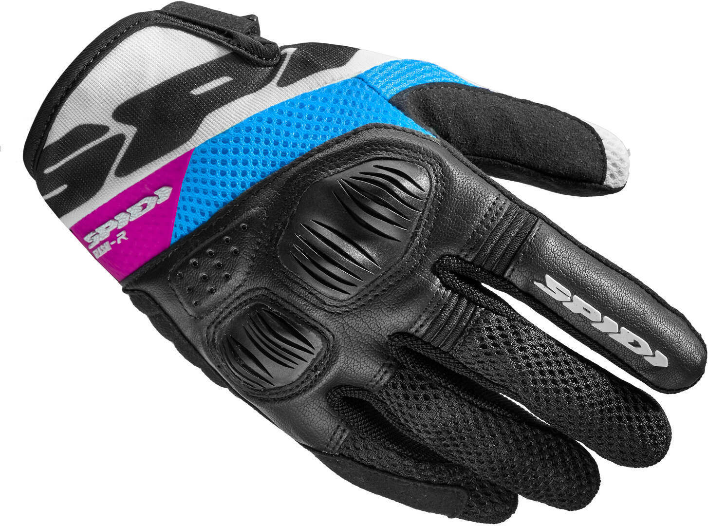 Spidi Flash-R Evo Tex Ladies Motorcycle Gloves, Black-Purple, Size Xs For Women