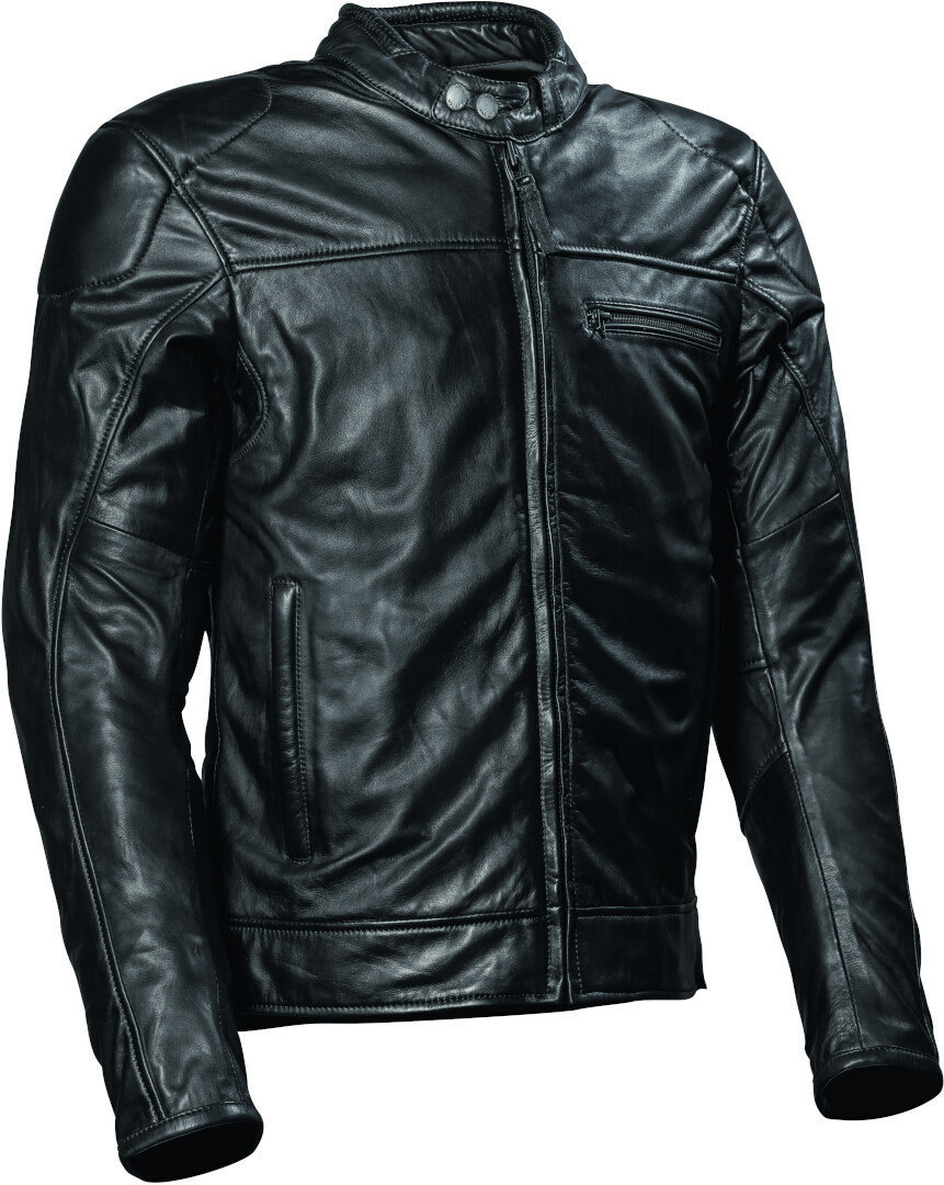 DIFI Boston Black EDT Blouson en cuir de moto, noir, taille XL pour Hommes