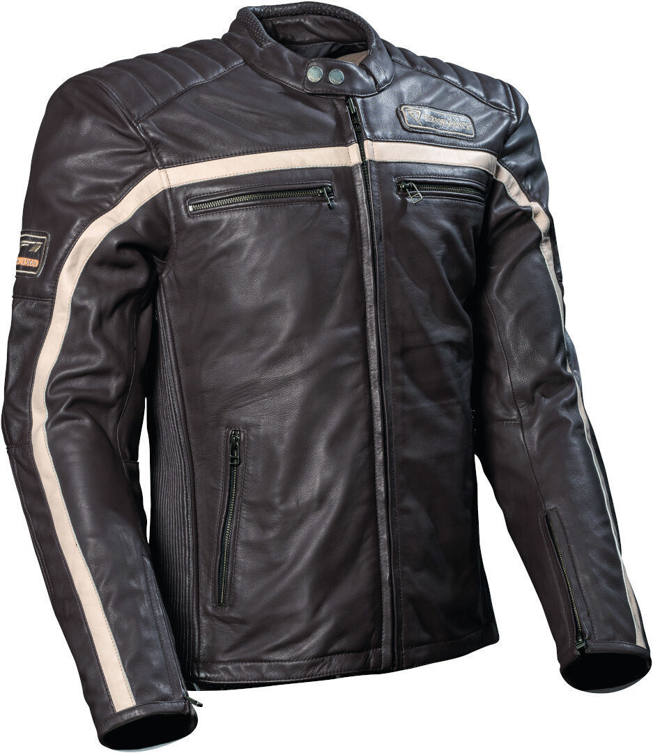 DIFI Houston Blouson en cuir de moto, brun, taille 58 pour Hommes